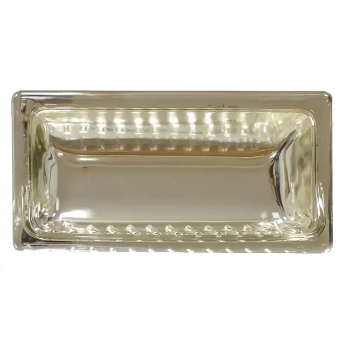 Seifenschale Schwammschale Ecas E3141 Sirena silber 13,5×24,5 cm