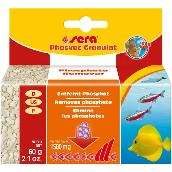 Sera Phosvec Granulat 60g Phosphat Entferner fürs Aquarium