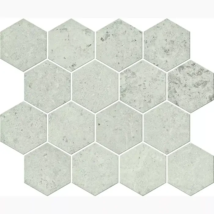 Serenissima Concreta Avorio Naturale Mosaik Hexagon 1081886 25x30cm rektifiziert