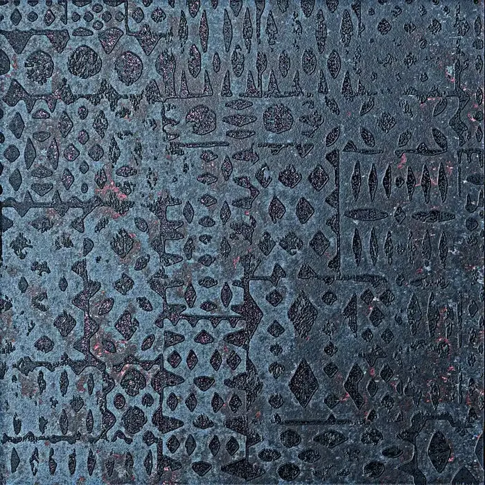 Serenissima Costruire Nero Naturale Dekor Lamiera 1062873 25x25cm rektifiziert