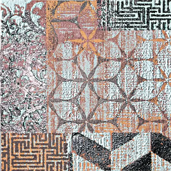 Serenissima Studio 50 Red Naturale Inserto S/4 Rococo 1069344 30x30cm rektifiziert