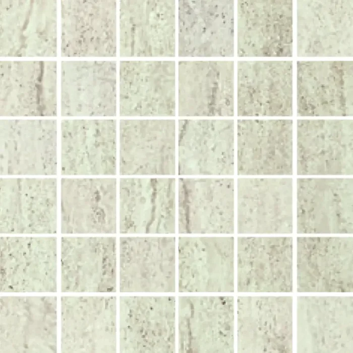 Serenissima Travertini Due Bianco Naturale Mosaik 5×5 1074327 30x30cm rektifiziert