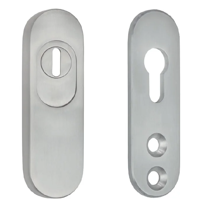 Sicherheits-Schutzrosette mit Kernziehschutz aus Massiv-Leichtmetall für innen und außen 001/4726 ovale Form