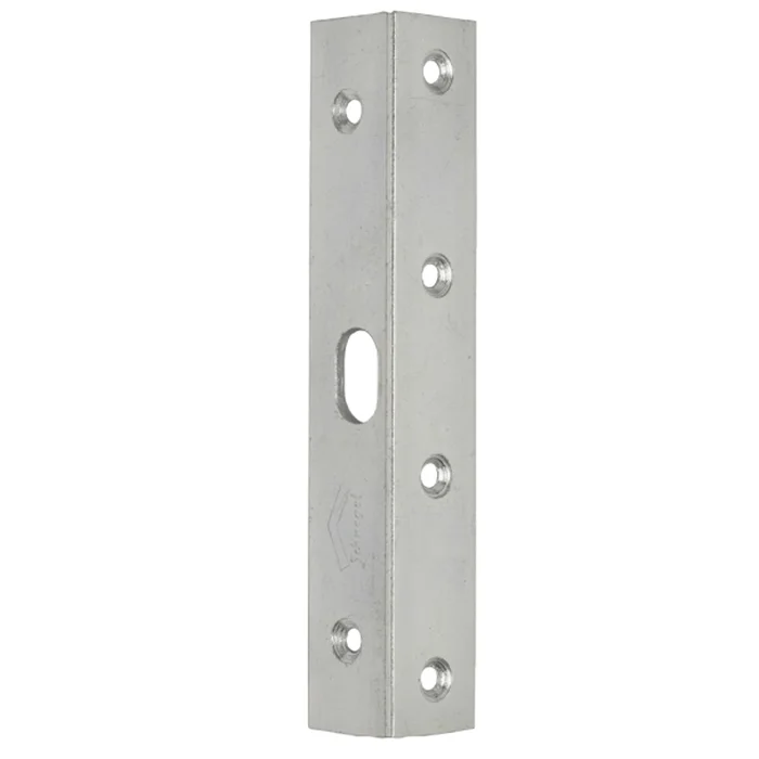 Sicherheits-Winkelschließblech mit ovalem Riegelloch für Zusatzschloss