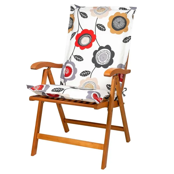 Sitzauflage Hochlehner indoba Design extra dick Blume