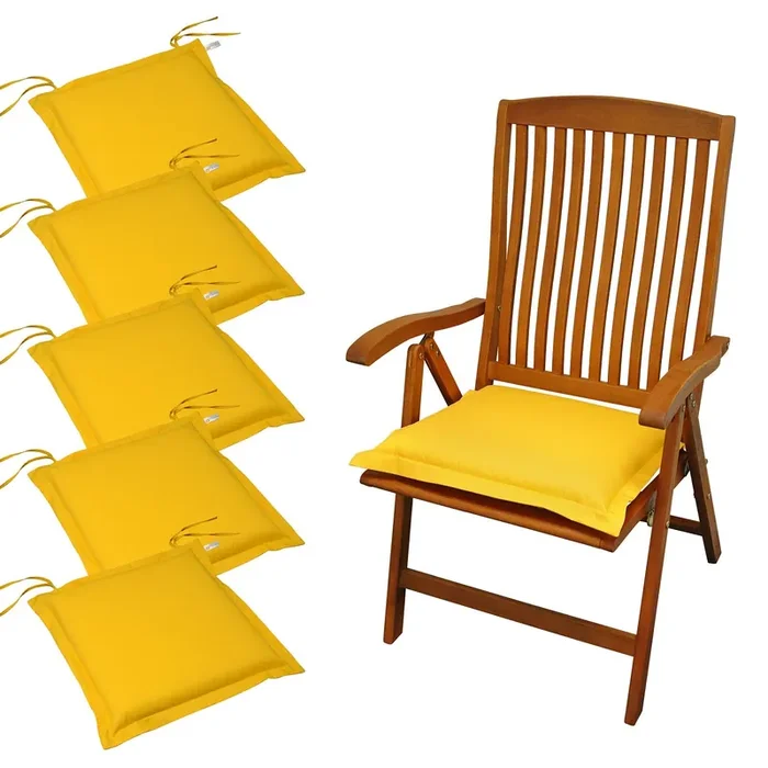 Sitzkissen indoba Premium extra dick Gelb 6 Stück