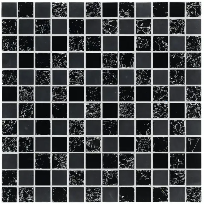 Smart Black (selbstklebend) Mosaik – – 30×30