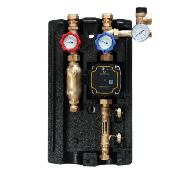 Solarstation GPS PWM GRUNDFOS mit Durchflussregler, ohne Halterung