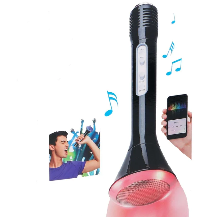 Soundlogic Light-Up 2in1 Karaoke-Mikrofon mit Lautsprecher