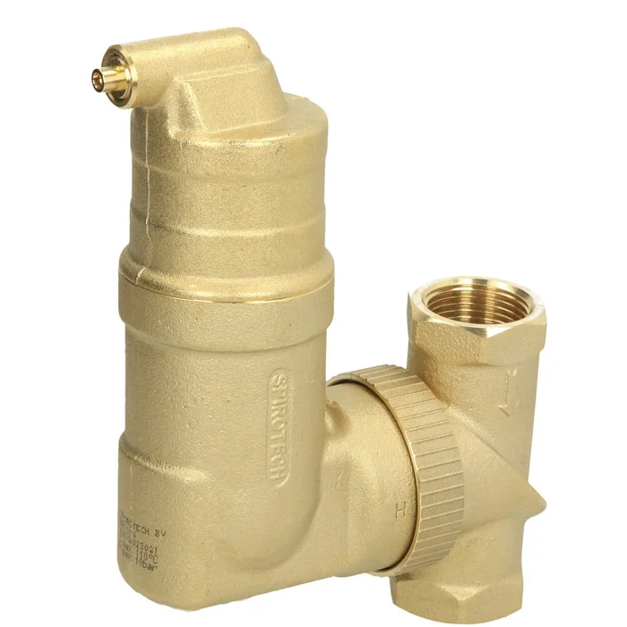 SpiroVent Mikroluftblasenabscheider 1″ IG vertikal und horizontal UA100W