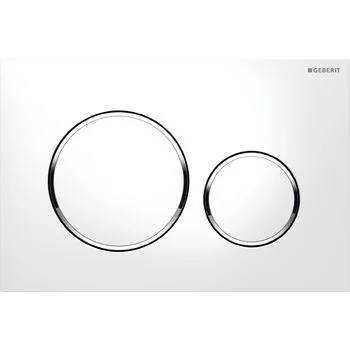 Spülknopf Geberit Sigma 20 Weiß/Chrom