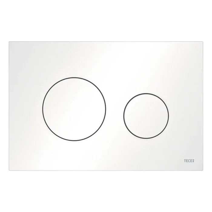 Spülknopf Tece Loop (Kunststoff) Weiß Matt