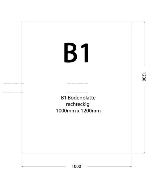 Stahlblech Funkenschutzplatte, 1,5 mm dick, 100 x 120 cm rechteckig, eine