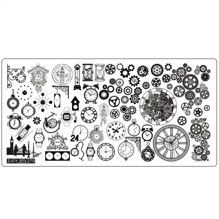 Stamping Schablone SPV-270 Zeit
