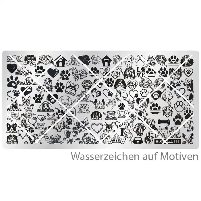 Stamping Schablone SPV-333 Hunde