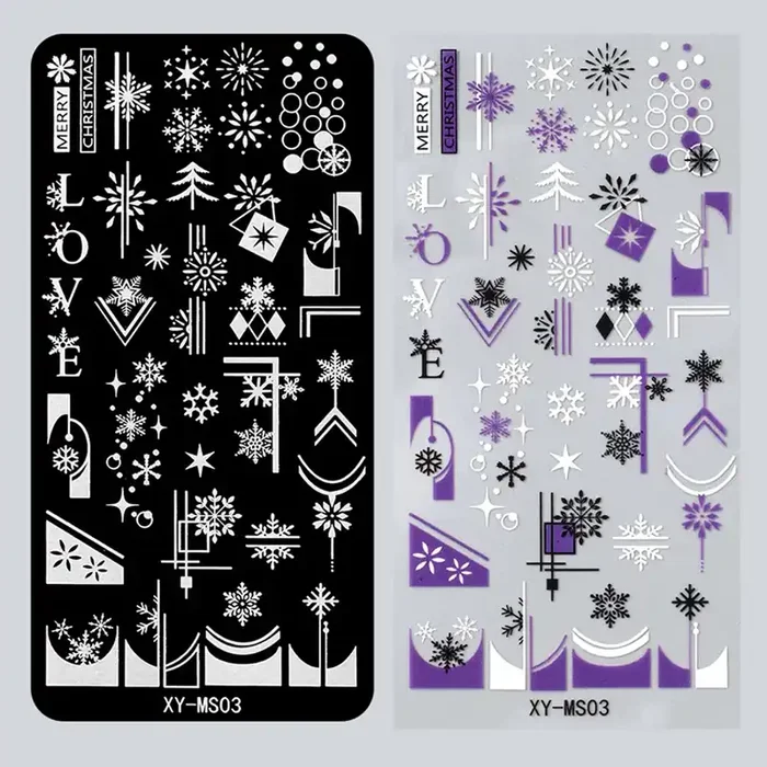 Stamping Schablone Xmas 3