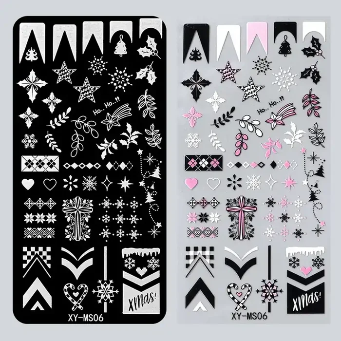 Stamping Schablone Xmas 6