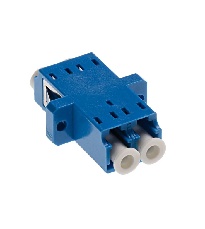 Standard LC-Duplex Kupplung SM Polymer Keramik Hülse blau