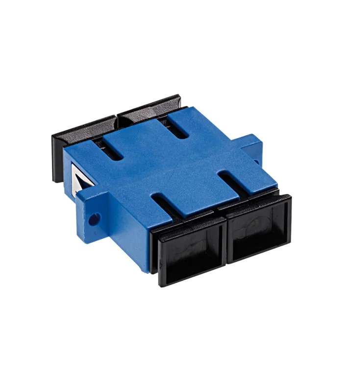Standard SC-Duplex Kupplung SM Polymer Hülse blau