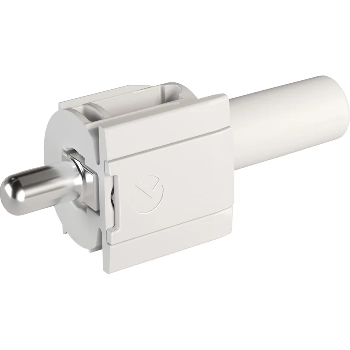 Steckbodenträger Kintai, Bohr ø 5 mm, Stahl vernickelt/Kunststoff weiß