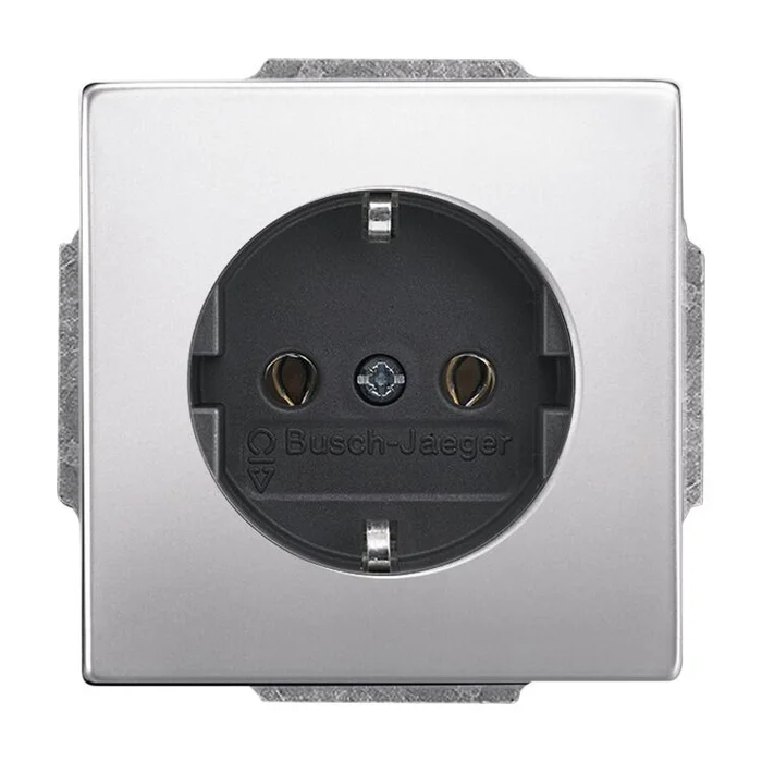 Steckdose Pur Edelstahl