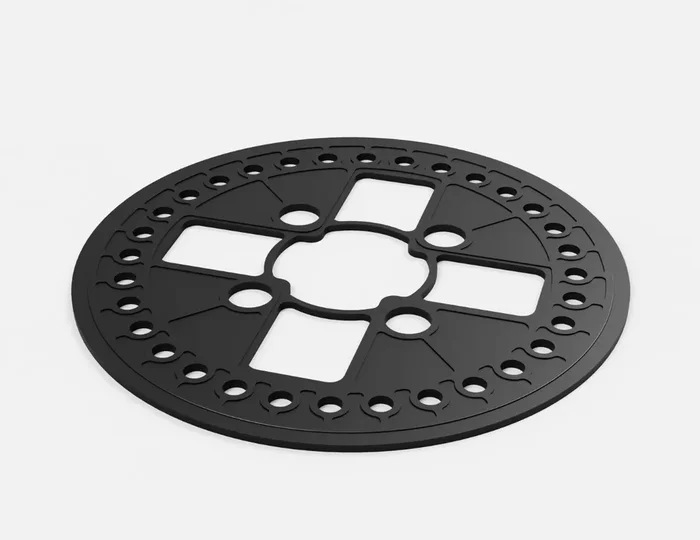 Stelzlager Ausgleichsscheibe Gummi Dicke=1,5mm – Durchmesser=120mm Auflage für Stelzlager „Prince“