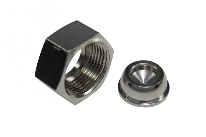 Stopfen verchromt mit Konusdichtung