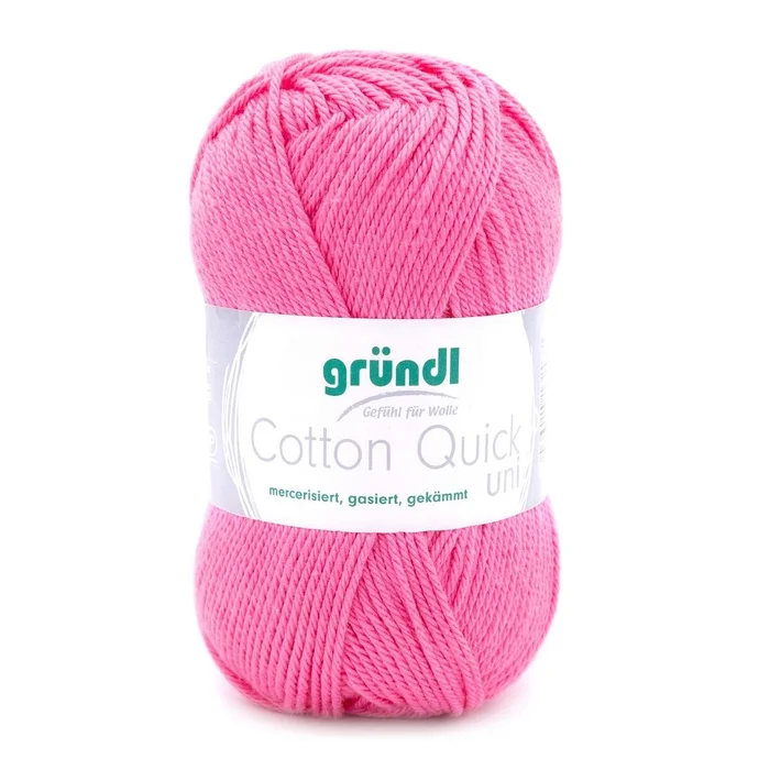Strickgarn Cotton Quick uni (himbeere)