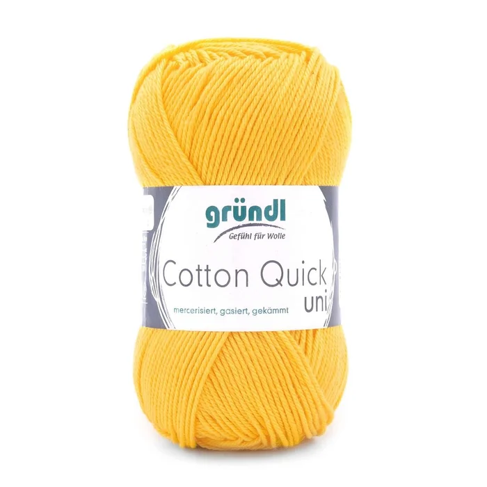 Strickgarn Cotton Quick uni (maisgelb)