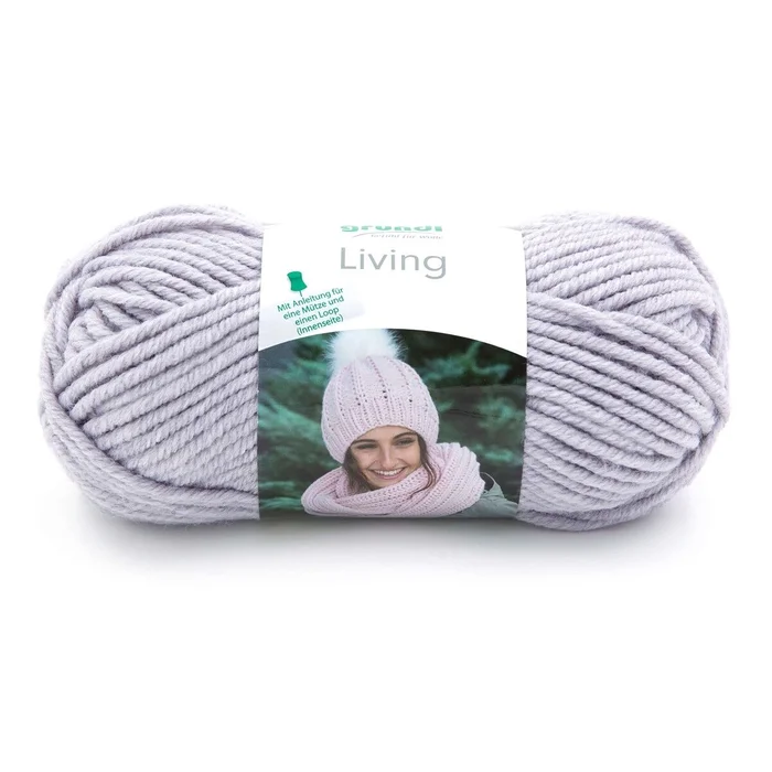 Strickgarn Living (hellgrau)