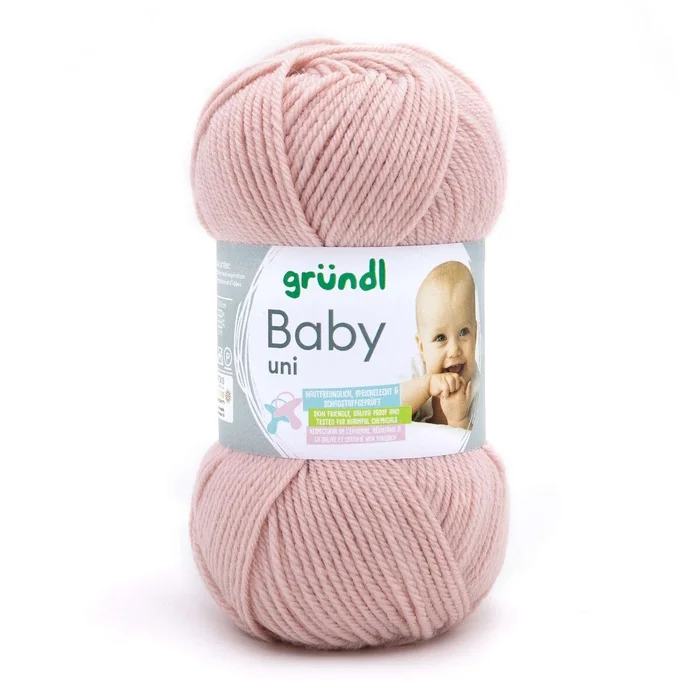 Strickwolle Baby uni (altrosa)
