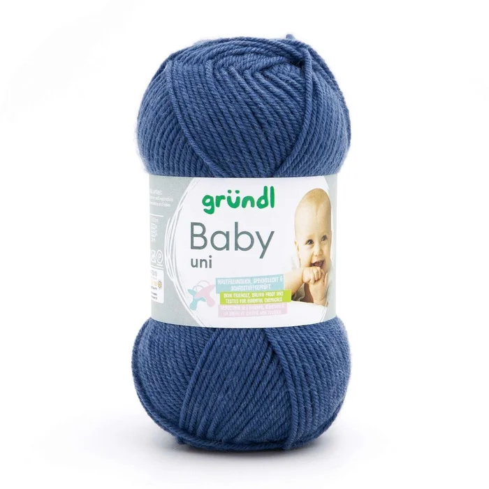 Strickwolle Baby uni (jeans)