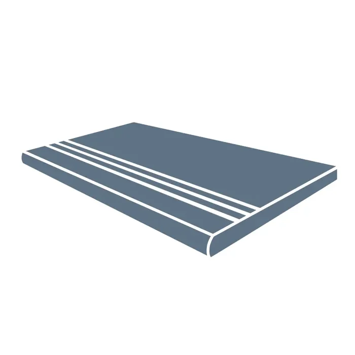 Stufe mit Rillen Gravel 30 x 60 cm Grey