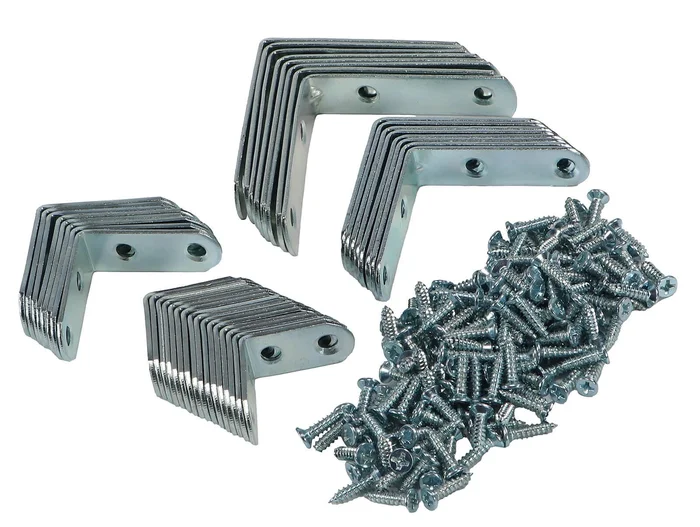 Stuhlwinkel Sortiment Winkel mit Schrauben 200 teilig