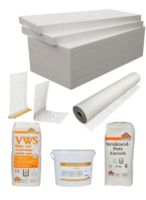 Styropor EPS 035 Fassadendämmung Komplettpaket 200 mm 250 m²