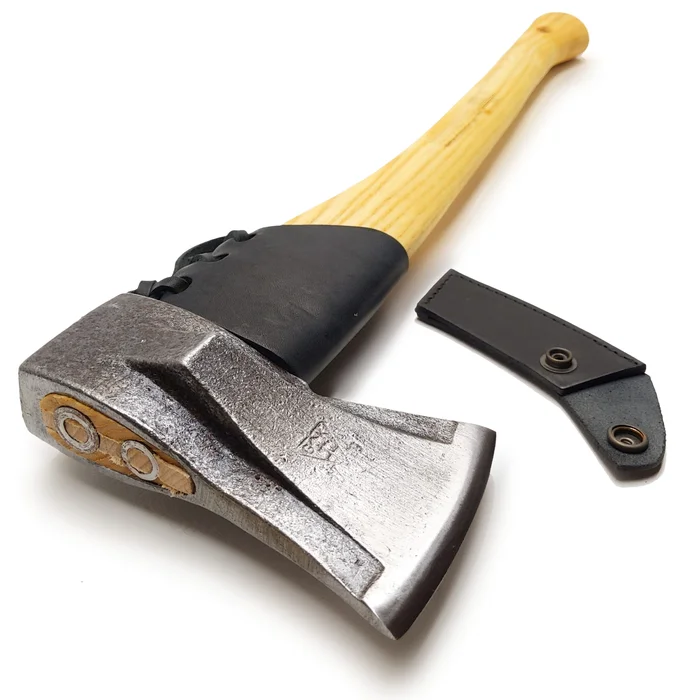 Super-Spaltaxt – 1100 Gramm – 60 cm Eschenstiel – Lederschutz – Nr. 0371