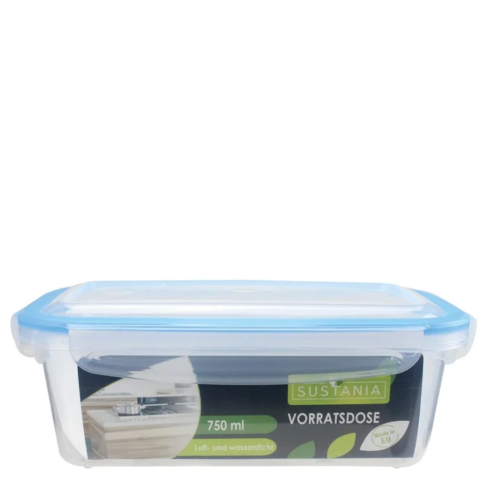 SUSTANIA Frischhaltedose PP, 7x19x11 cm, 750 ml (transparent)