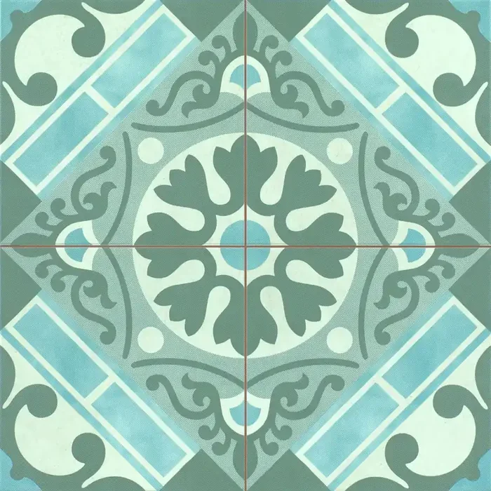 Tallinn Evasion Blue Steinzeug glasiert, matt rektifiziert 45x45x1