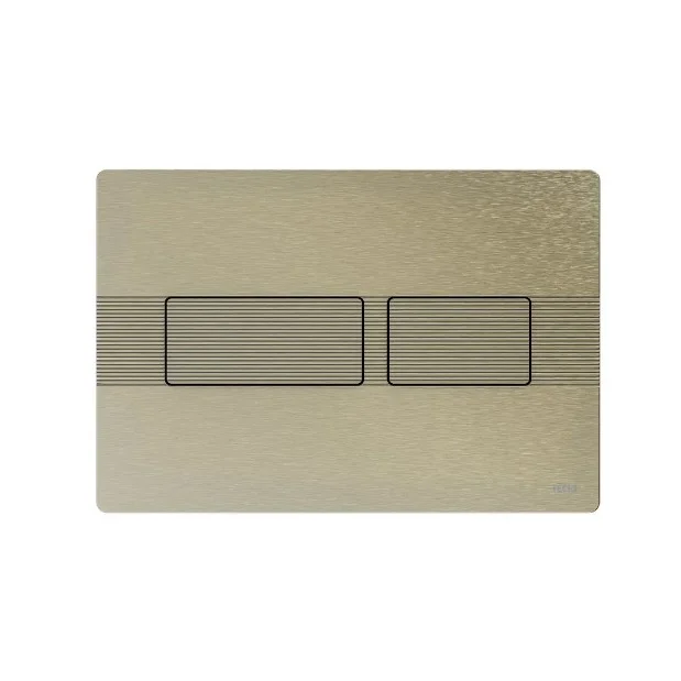 TECE Solid WC-Spülknopf Nickel gebürstet mit Linienstruktur