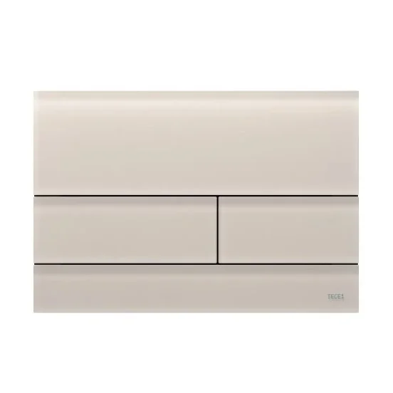 TECE Square WC-Spültaster. sandbeiger Satin