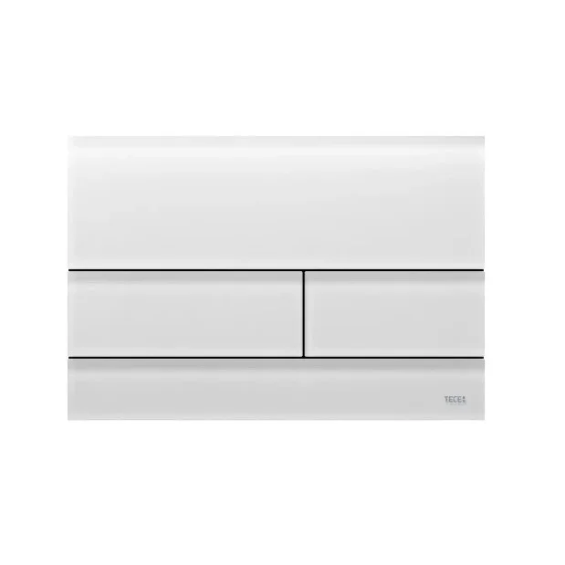 TECE Square WC-Spültaster. weißer Satin