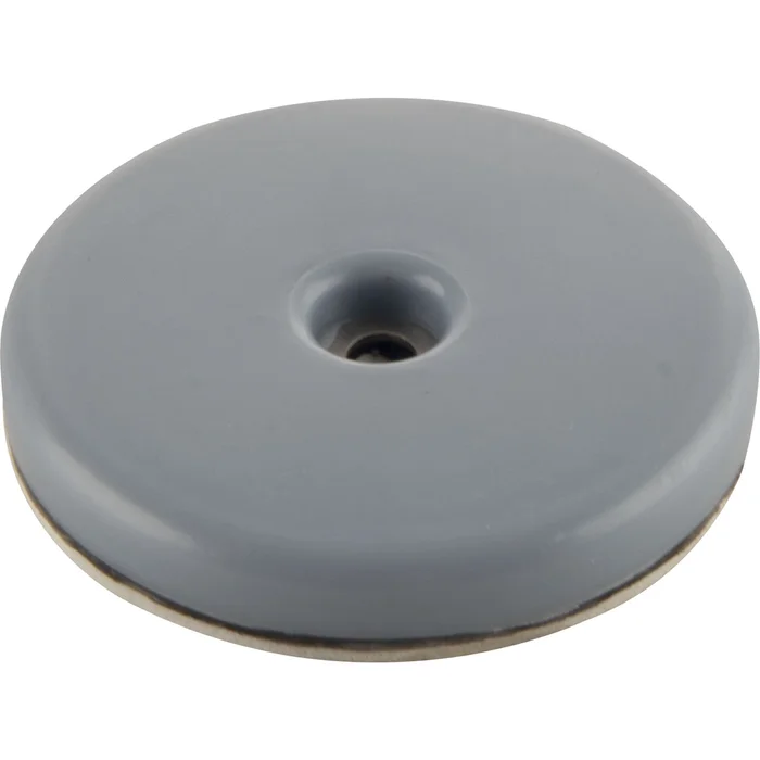 Teflongleiter mit Schraube rund, ø 22 mm, Höhe 7,5 mm, graublau