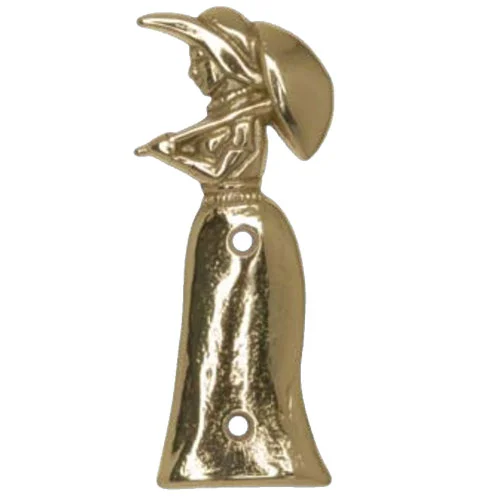 Toilette Türschild-Symbol, Messing, „Frau“, 95 x 35 mm