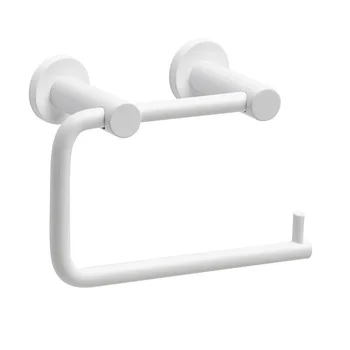 Toilettenpapierhalter Knox Glue Polierter weißer rostfreier Stahl Alterna