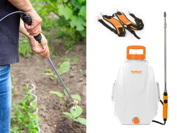 Toolland Akku Rückenspritze 12 Liter Gartenspritze mit Ladegerät