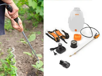 Toolland Akku Rückenspritze Gartenspritze mit Ladegerät & Ersatzakku, 12L