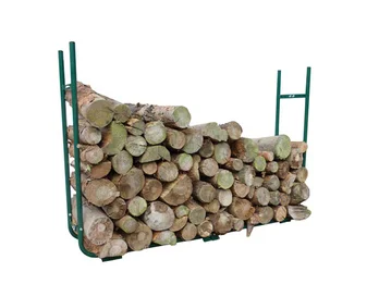 Toolland Outdoor Holzablage für Kaminholz Länge 150-220, Breite 21-30cm H:105cm