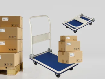 Toolland Plattformwagen klappbar – Platte B/T 47,5cm x 72,5cm – bis 150kg