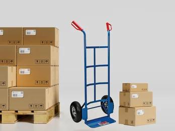 Toolland Sackkarre Stahl Luftreifen, bis 200kg 120cm Plattform 35x20cm