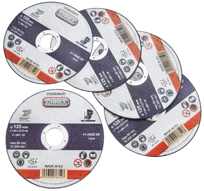 Trennscheiben Edelstahl, Ø125 mm, 5 St.